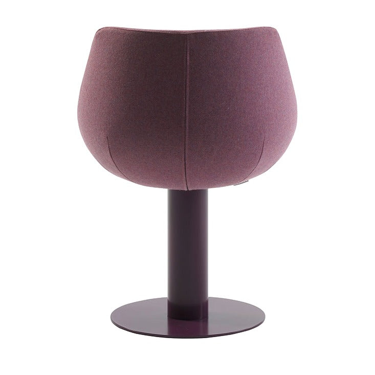 Sancal Magnum Stuhl in Violett mit Mittelfuss, Rückansicht