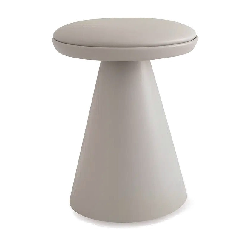 Sancal Pion Hocker in mattem Grau mit Sitzkissen