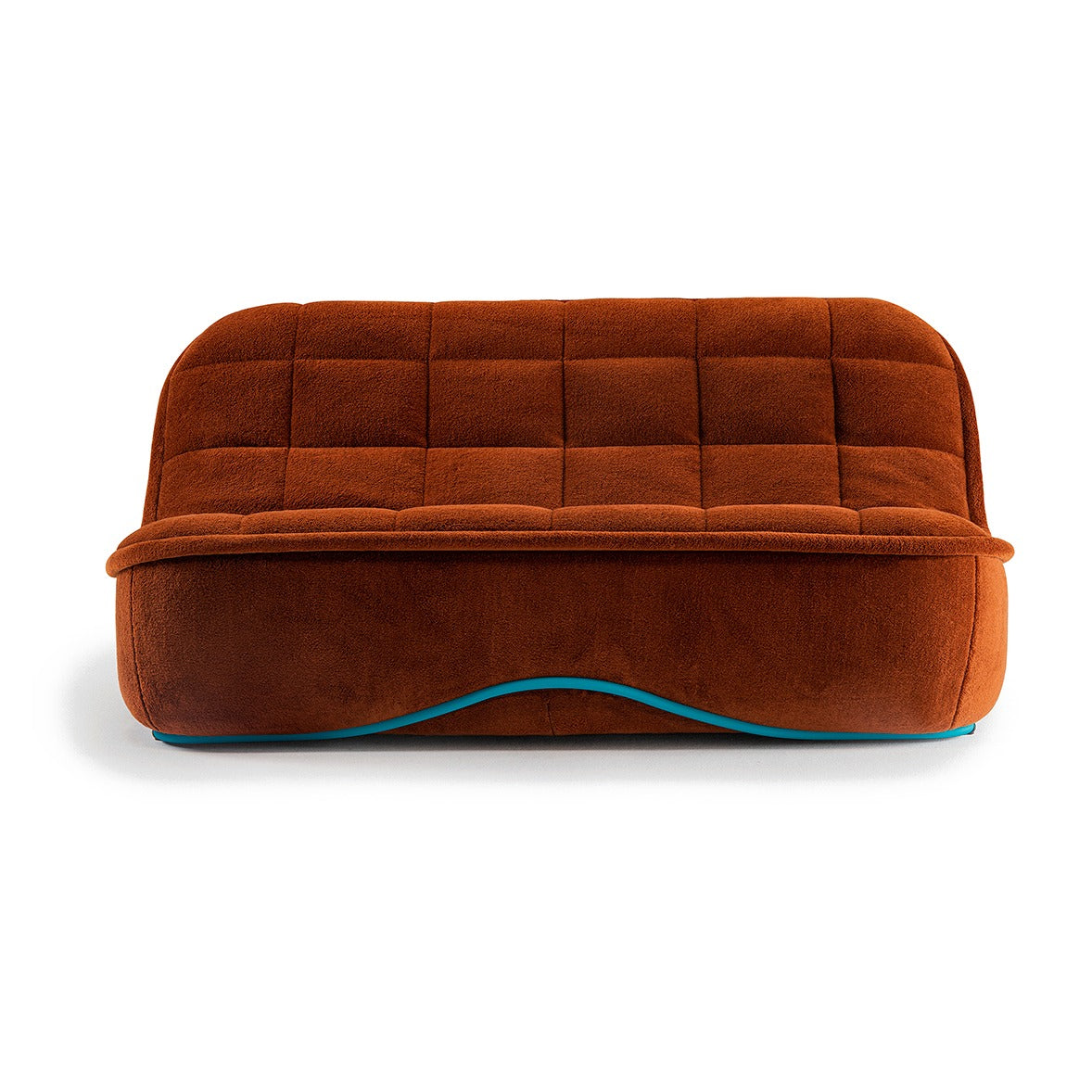 Sancal Vibe Sofa 160 in Rostbraun, Frontansicht