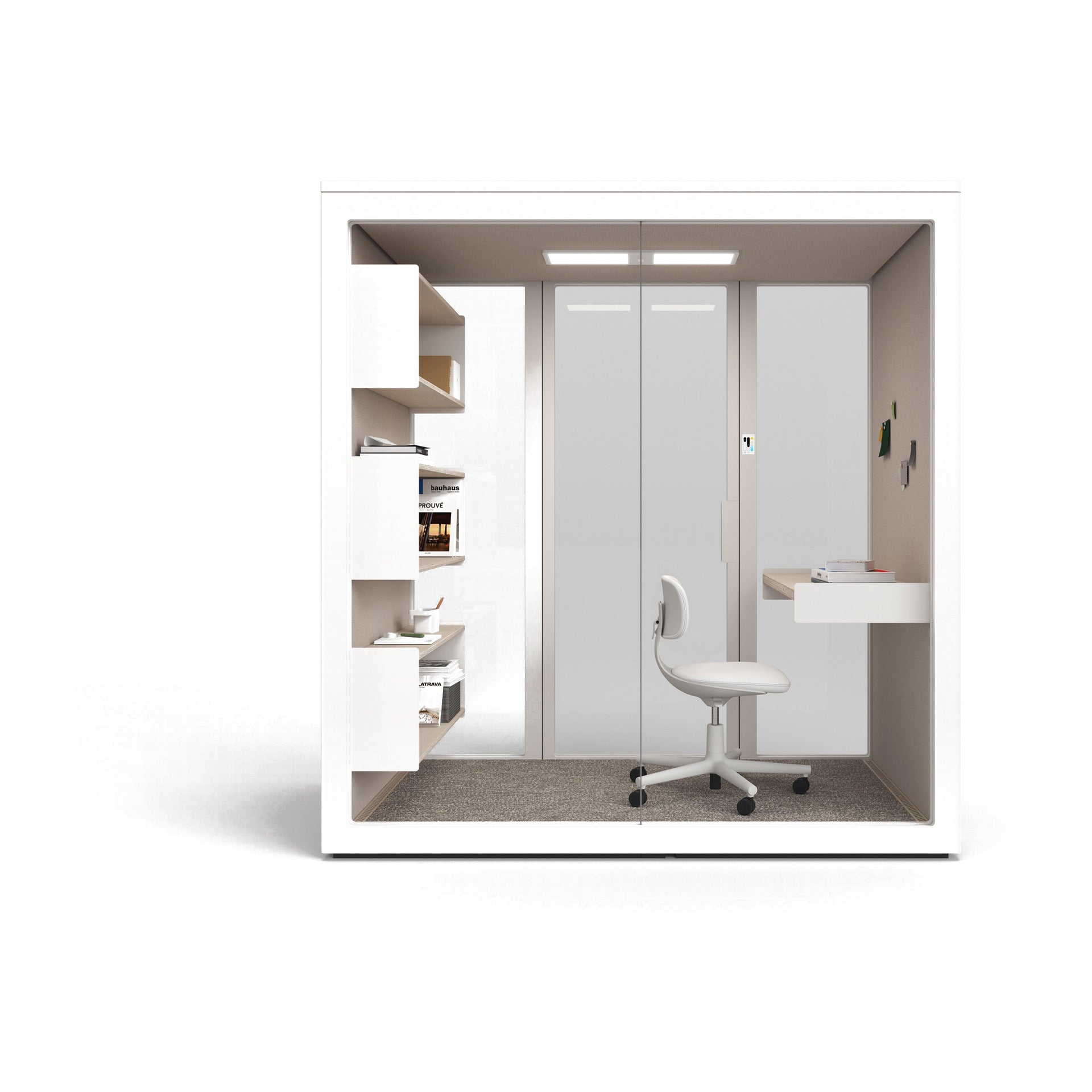 Talky S109 als Micro Office mit Regalwand