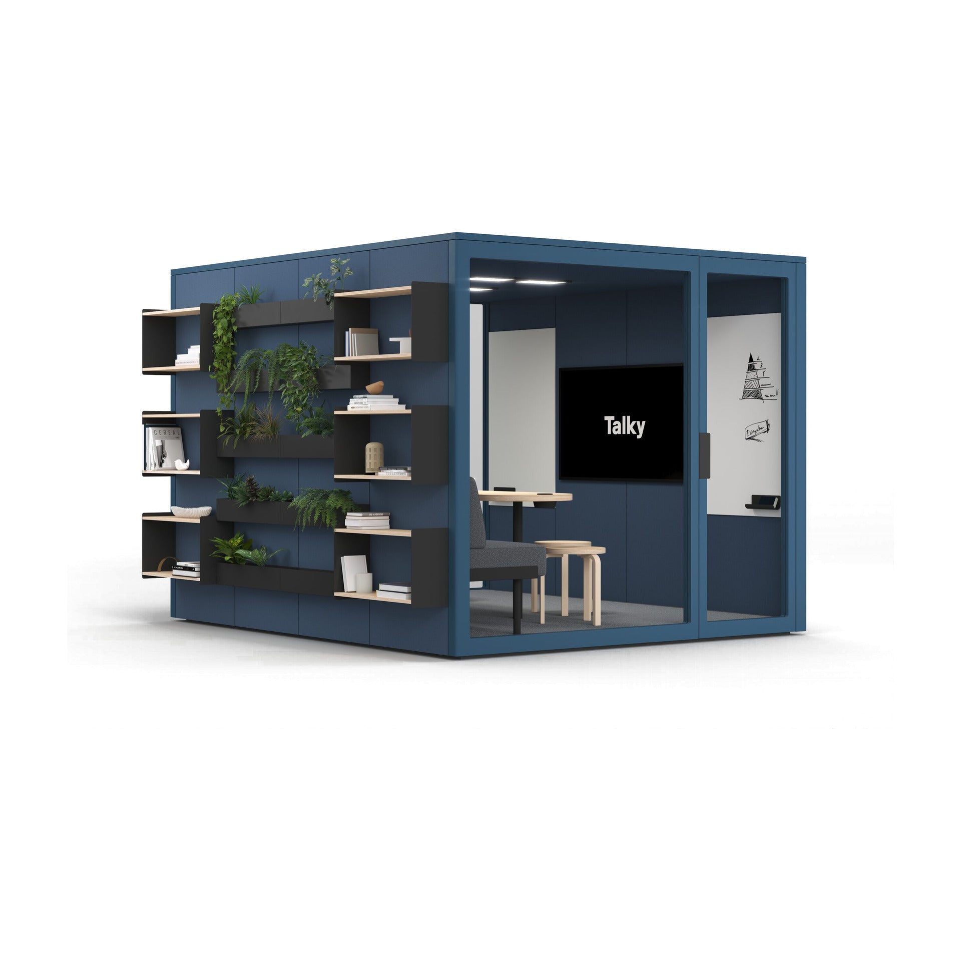 Talky XL75 in Blau von der anderen Seite