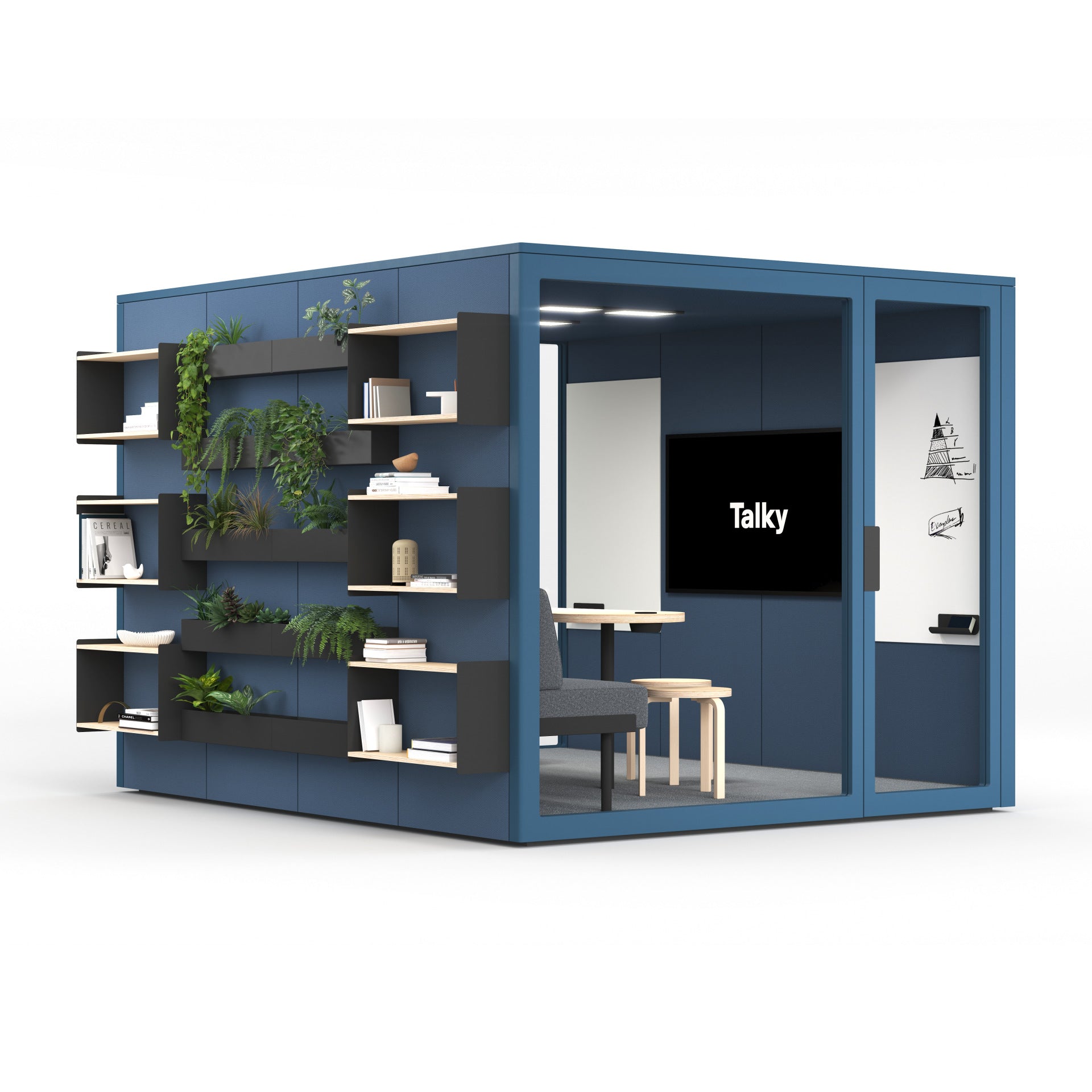 Talky XL75 in Blau von der anderen Seite