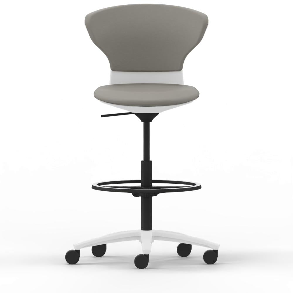 Hochdrehstuhl turn around | High Desk mit Fussring