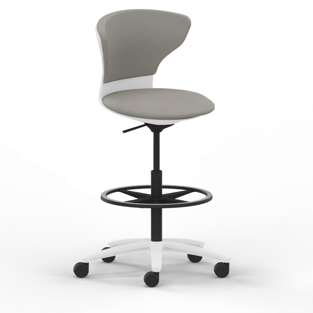 Hochdrehstuhl turn around | High Desk mit Fussring