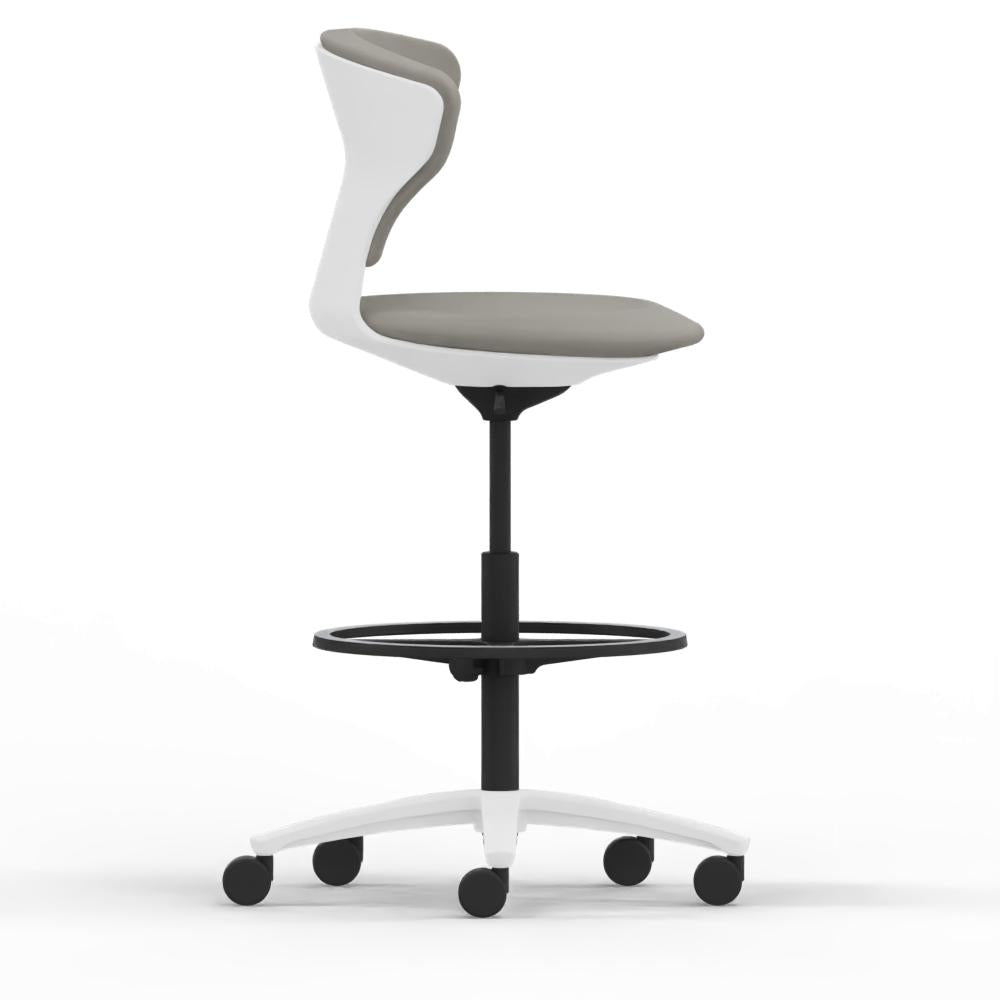 Hochdrehstuhl turn around | High Desk mit Fussring
