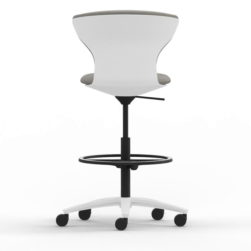 Hochdrehstuhl turn around | High Desk mit Fussring