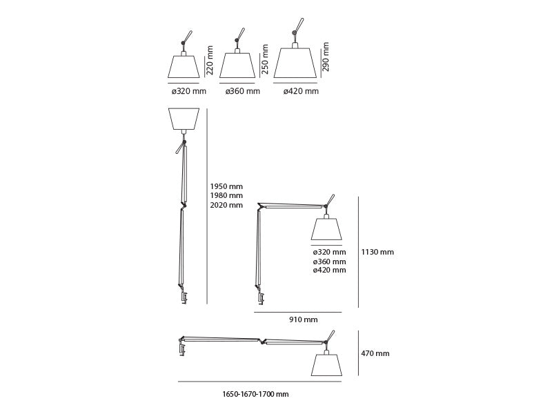 Artemide Tolomeo Mega