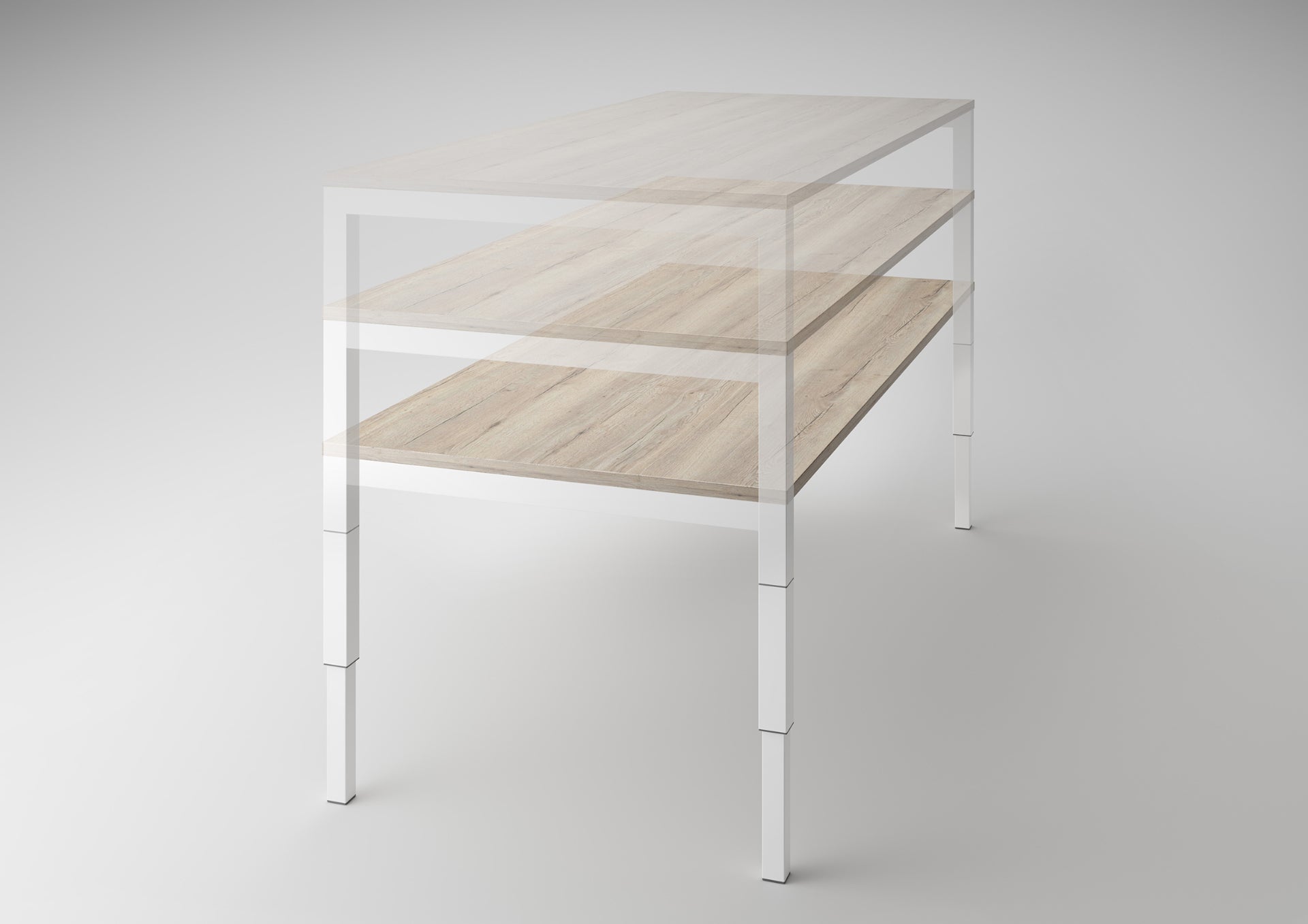 Schreibtisch elektrisch höhenverstellbar | Catro | Rechteckform | konfigurierbar - Primo Vero
