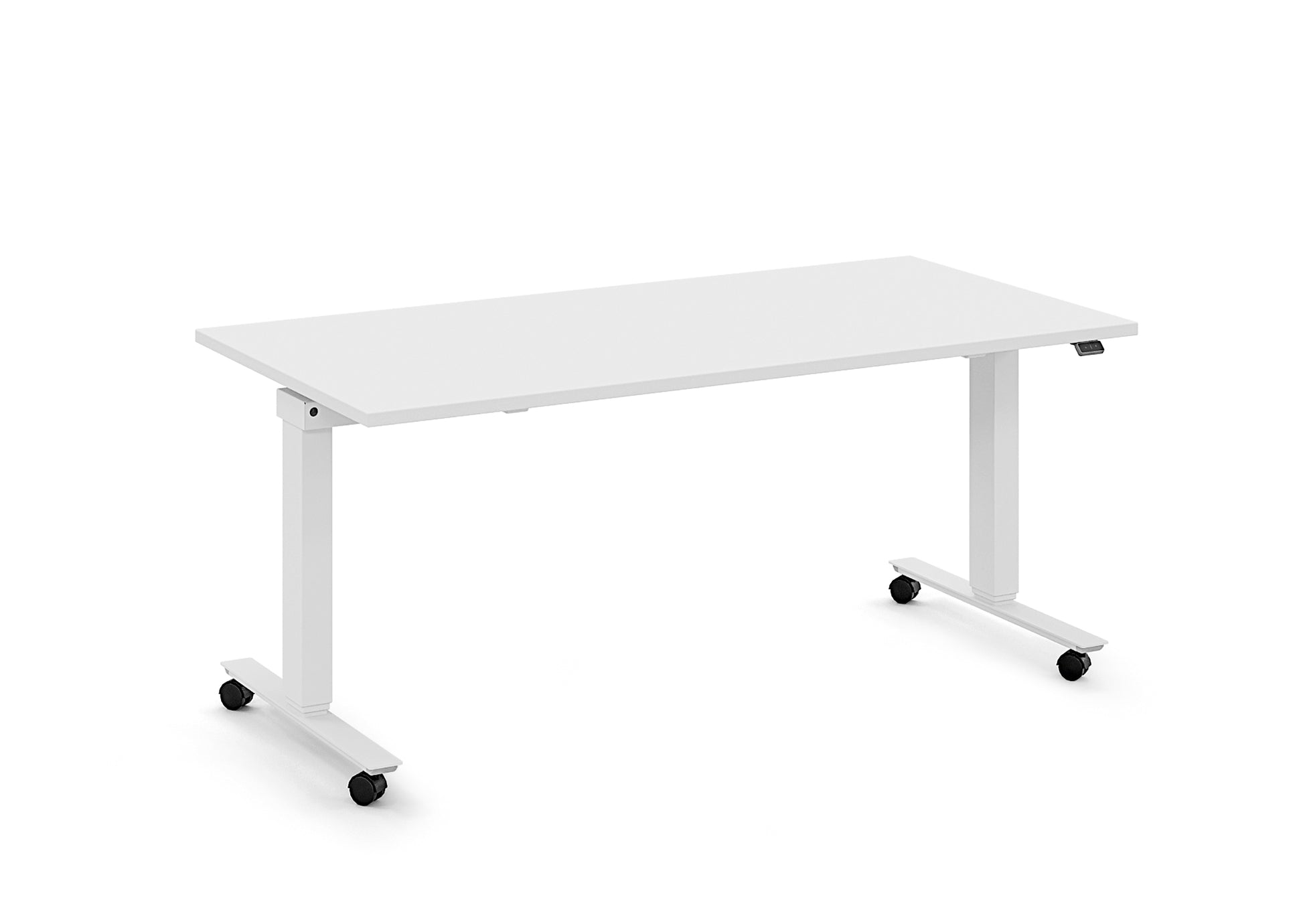 Schreibtisch elektrisch höhenverstellbar | Topspin | Rechteckform | konfigurierbar - Primo Vero