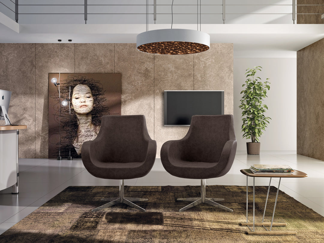 Lounge Sessel dunkelbraun | Pirum | Büro Lounge Möbel- Primo Vero GmbH