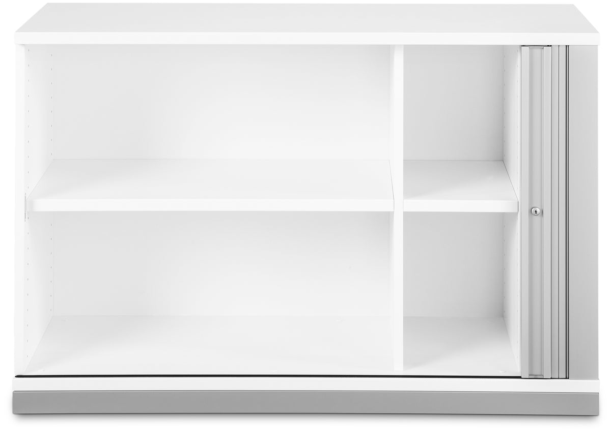 Querrollladenschrank endless, Frontansicht, offen